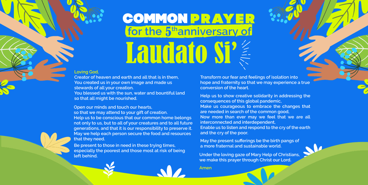 ❗️ REMINDER! ❗️

In the midst of the coronavirus pandemic, there are so many things we can't do. But as people of faith, there’s one thing we always can do to enrich our lives. We can #praytogether. 

Will you join us at noon? 🙏

#LaudatoSi5 #Coronavirus #Pandemic