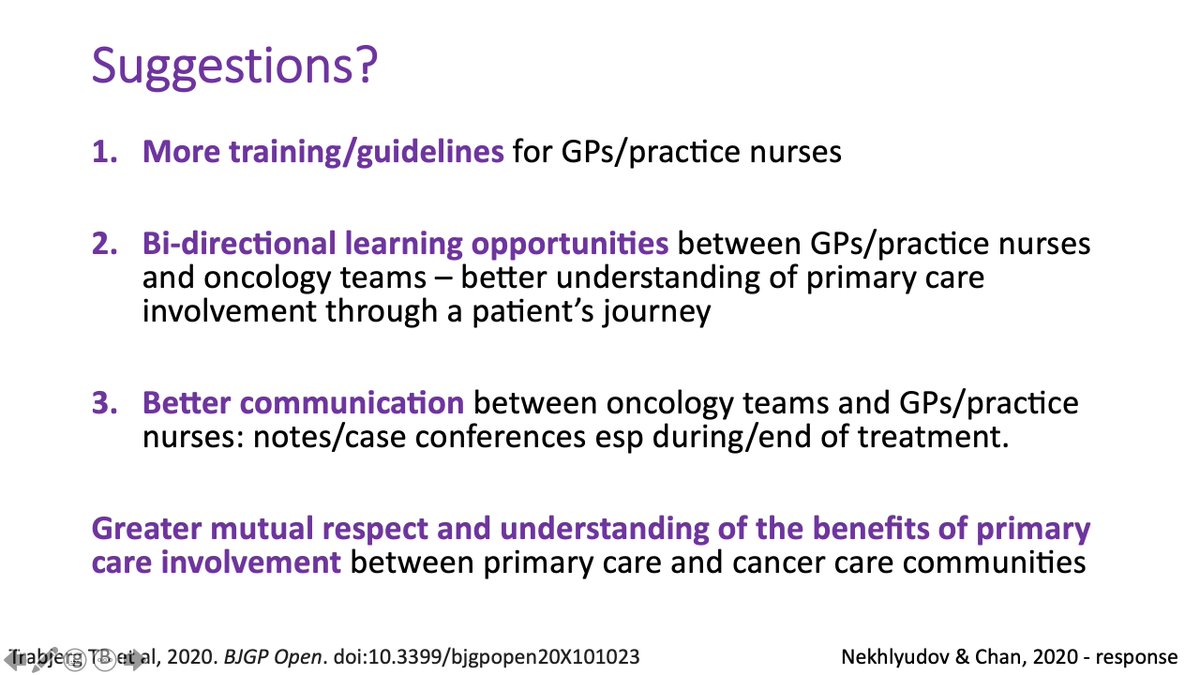 11/13 @DrN_CancerPCP and  @rayychan wrote about how to move forward here:  https://bjgp.org/content/70/694/226/tab-e-letters #cancer  #survonc  #survivorship  #lwbc  @LesleyLesleys  @NitaKarnikLee