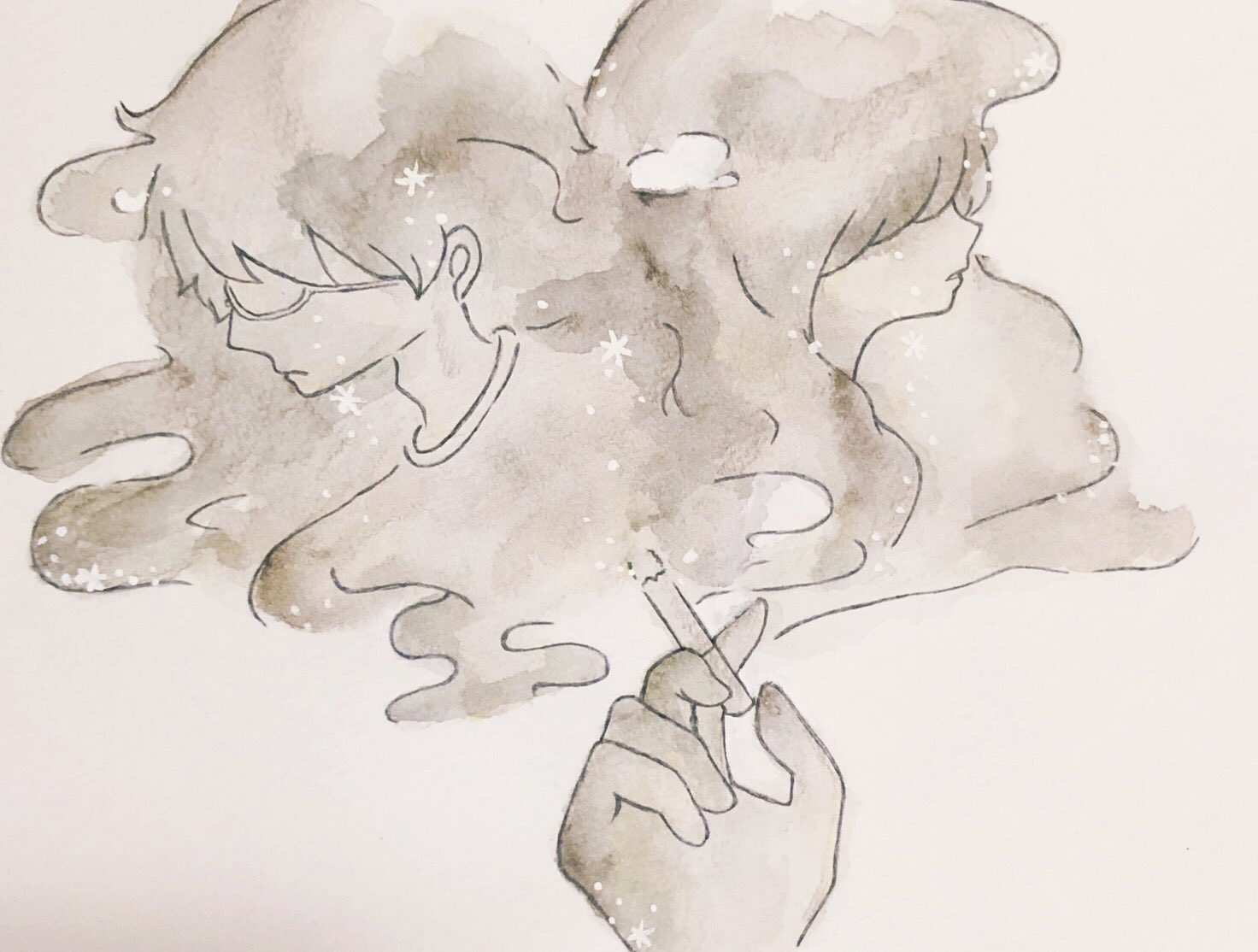 さかな ケムリ イラスト アナログ絵 T Co 12zhkfyd4r Twitter