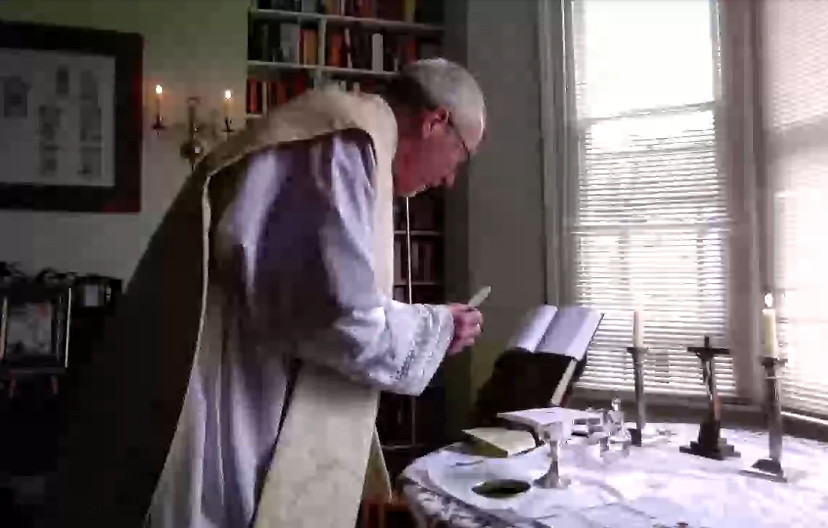 Ascension Day from the upper room (of the rectory)