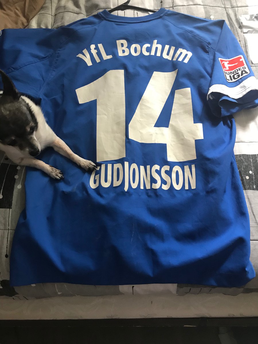 MrPalumboMath's tweet photo. @FootieShirtz Pardon the dog. @VfLBochum1848EN https://t.co/Y8f0txuQqs