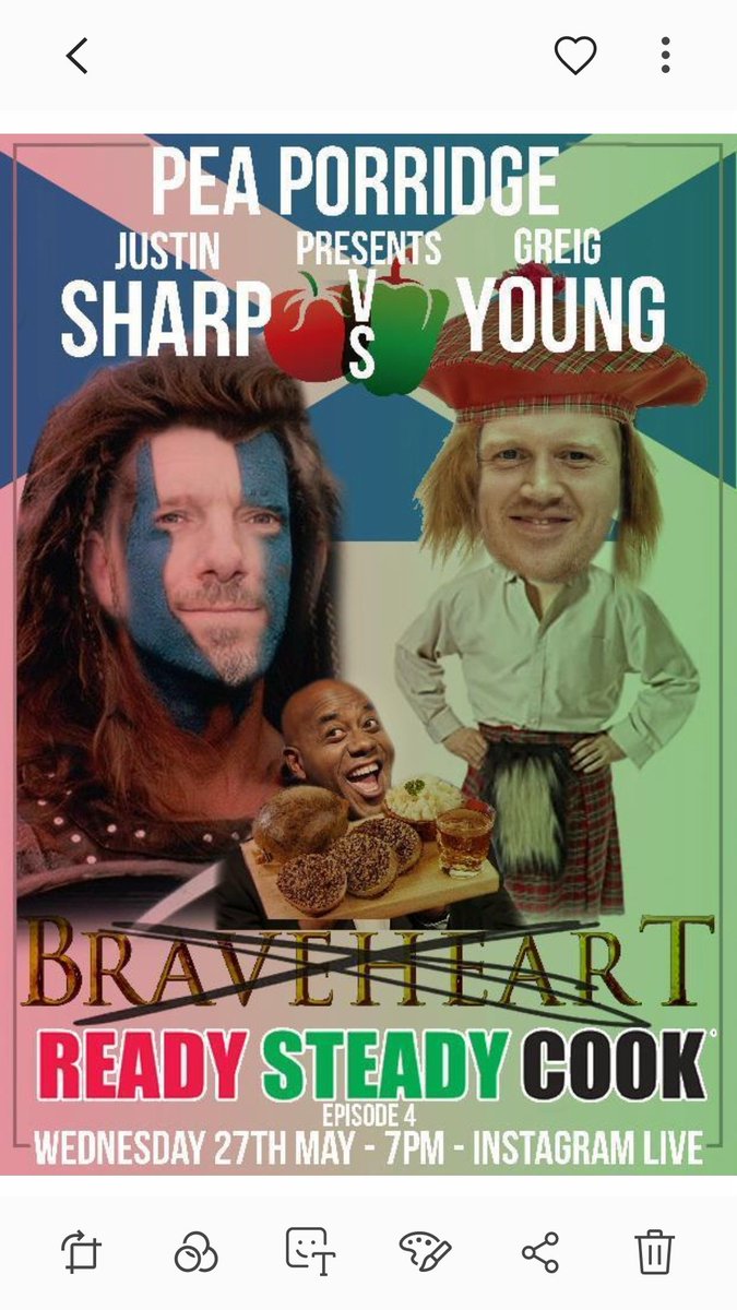 justin sharp (@peaporridge) on Twitter photo Ok people.**MAJOR ANNOUNCEMENT**
This Wednesday catch me and greig from <a href="/northgatebury/">The Northgate</a> <a href="/chestnutgroupUK/">CHESTNUT</a> in an all scottish challenge... he's from the west, I'm from the east..(ie he's from the posh, poncy part, i hail from the proper heartlands of masculinity.)😂 <a href="/instagramlive/">Istagram Live</a> Ok people.**MAJOR ANNOUNCEMENT**
This Wednesday catch me and greig from <a href="/northgatebury/">The Northgate</a> <a href="/chestnutgroupUK/">CHESTNUT</a> in an all scottish challenge... he's from the west, I'm from the east..(ie he's from the posh, poncy part, i hail from the proper heartlands of masculinity.)😂 <a href="/instagramlive/">Istagram Live</a>