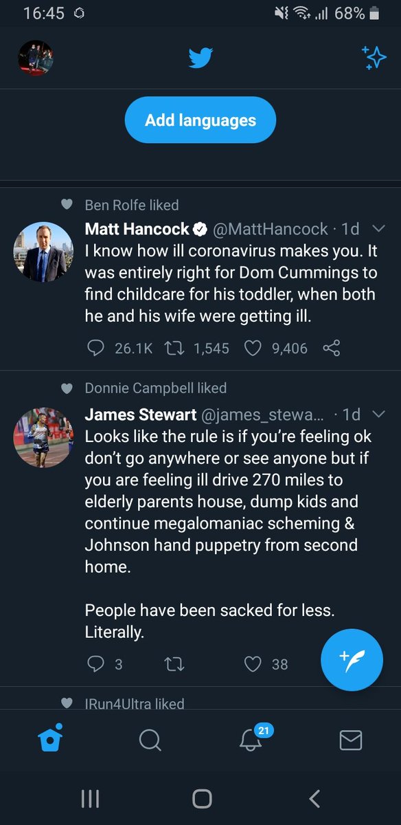 2 polar opposite views, side by side but I know which one I'm with. 
If you need a clue it's no <a href="/MatthandcockM/">MatthandcockMP</a> 
#dominiccummimgs must go, we might not get another opportunity!