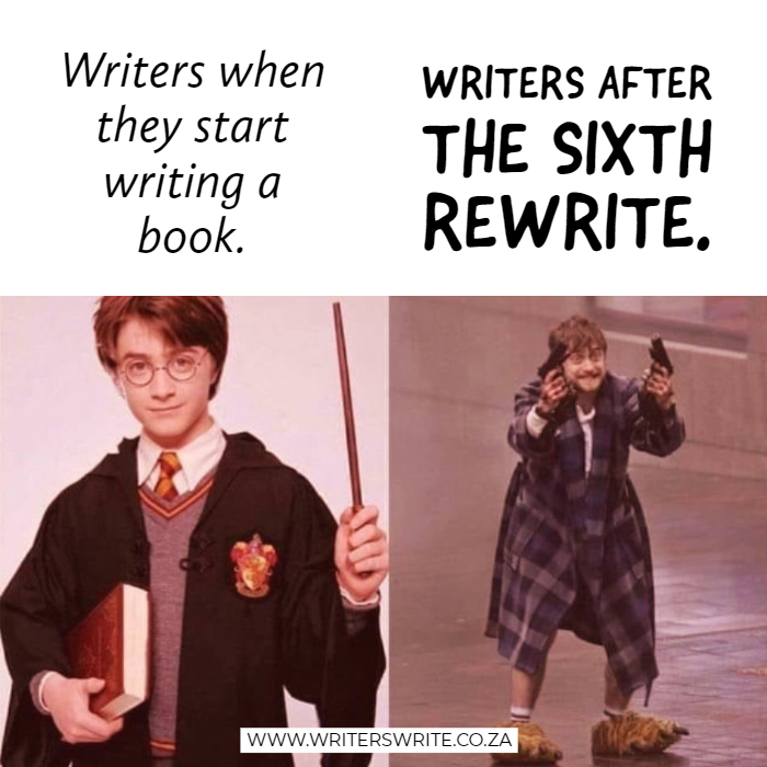 Writers after the sixth rewrite. #writerslife