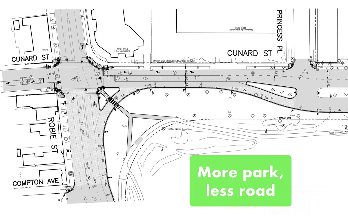 This sneckdown’s gonna be a neckdown someday soon.