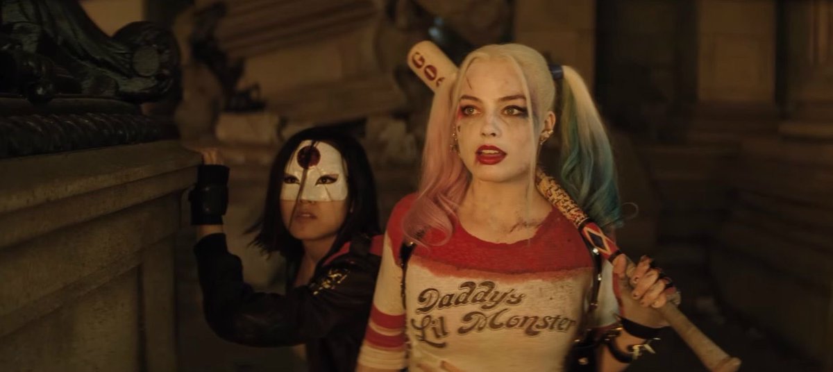 harley quinn in birds of prey (2020) and suicide squad (2016)