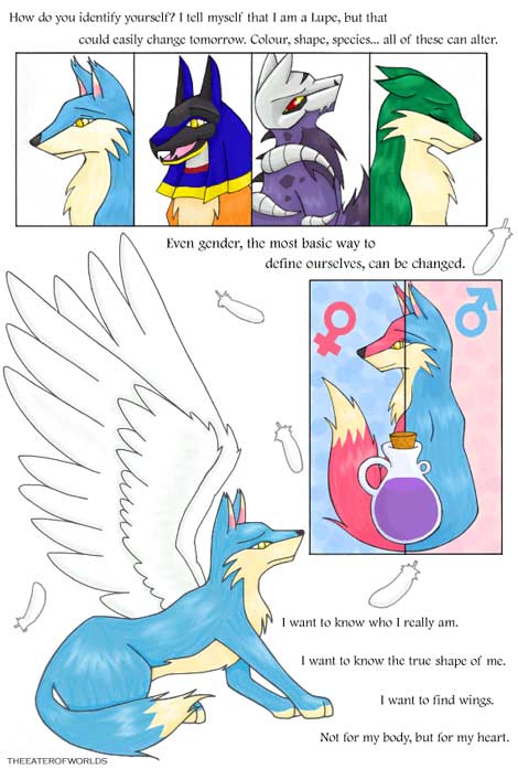 this is probably my favorite comic ever in the nt 
in retrospect exploring being able to change my neopets gender was pabably very important to baby vira.......
its by theeaterofworlds on neo, they arent active tho n idk any other handles of theirs u_u thinking of them tho...