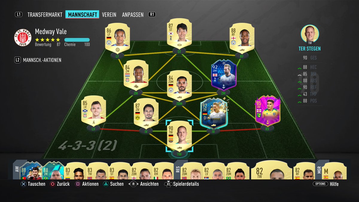 DominikSteine14's tweet photo. #Sheeshteam  #Ps4share  Hey Yaya das ist mein team spiele ingame 4222 alles trade budget 100k danke im voraus https://t.co/ATLC28vHRA