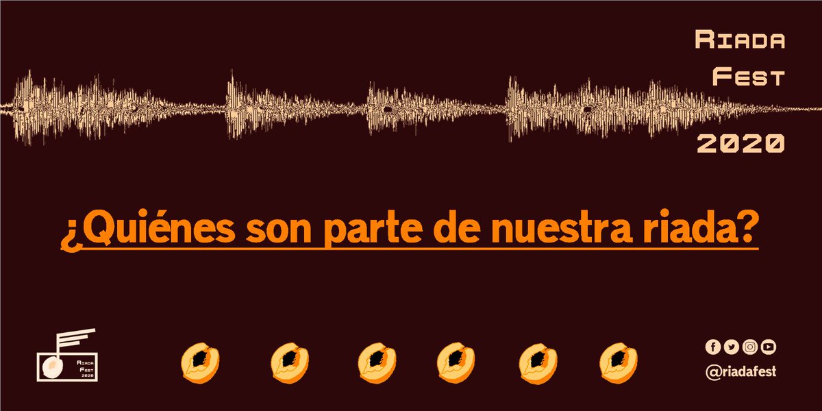 riadafest's tweet photo. 🍑PARTICIPANTES🍑 #RF20

Tenemos el placer de anunciar los participantes que nos acompañarán en Riada Fest 2020

#cieza #festival #musica #conferencias #charlas #debates #conciertos https://t.co/Bej7IXM9oT