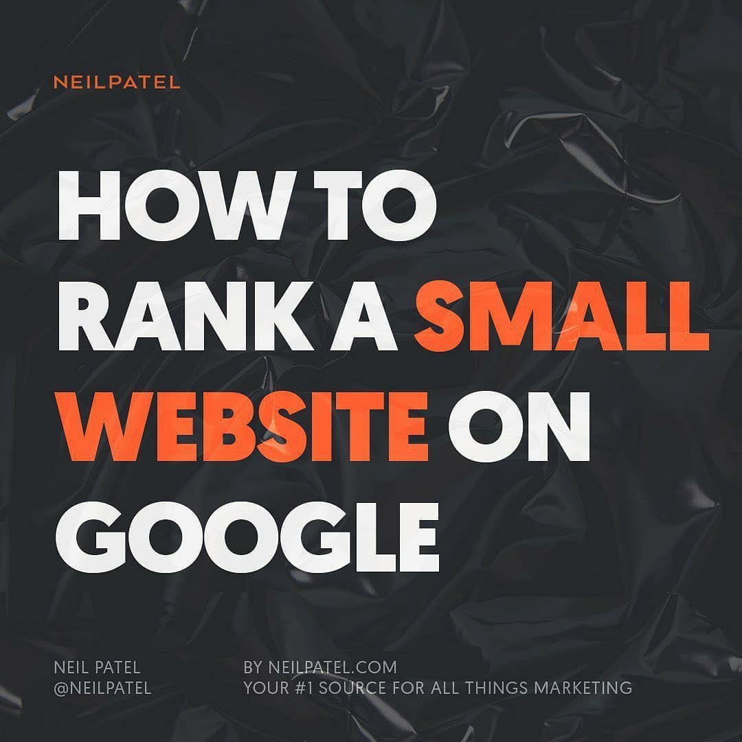 Check out the post on "How to Rank a Small Website on Google"?
https://t.co/ZvvNqsZI65
#googleranking #Google #marketing @neilpatel #DigitalTransformation #DigitalIndia #Tips https://t.co/MyuDlUXIME