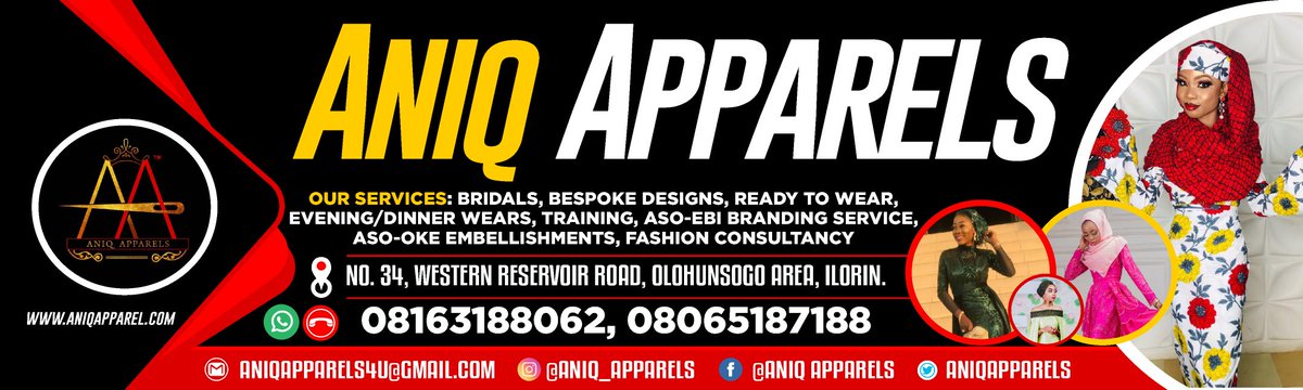 STRESS-FREE, NO DISAPPOINTMENT & ACCOUNTABILITYCall now for more enquiries 0806518718808163188062Or visit: Shop 34, Deens Complex, Western Reservoir Road, Olohunsogo, Ilorin, Kwara State. @AniqApparels  @IlorinInfo  @kwaraSIP  @InstaKwara