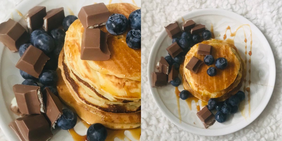 I made some good old pancakes 💛🥞 #pancakes #dessert #foodpositivity