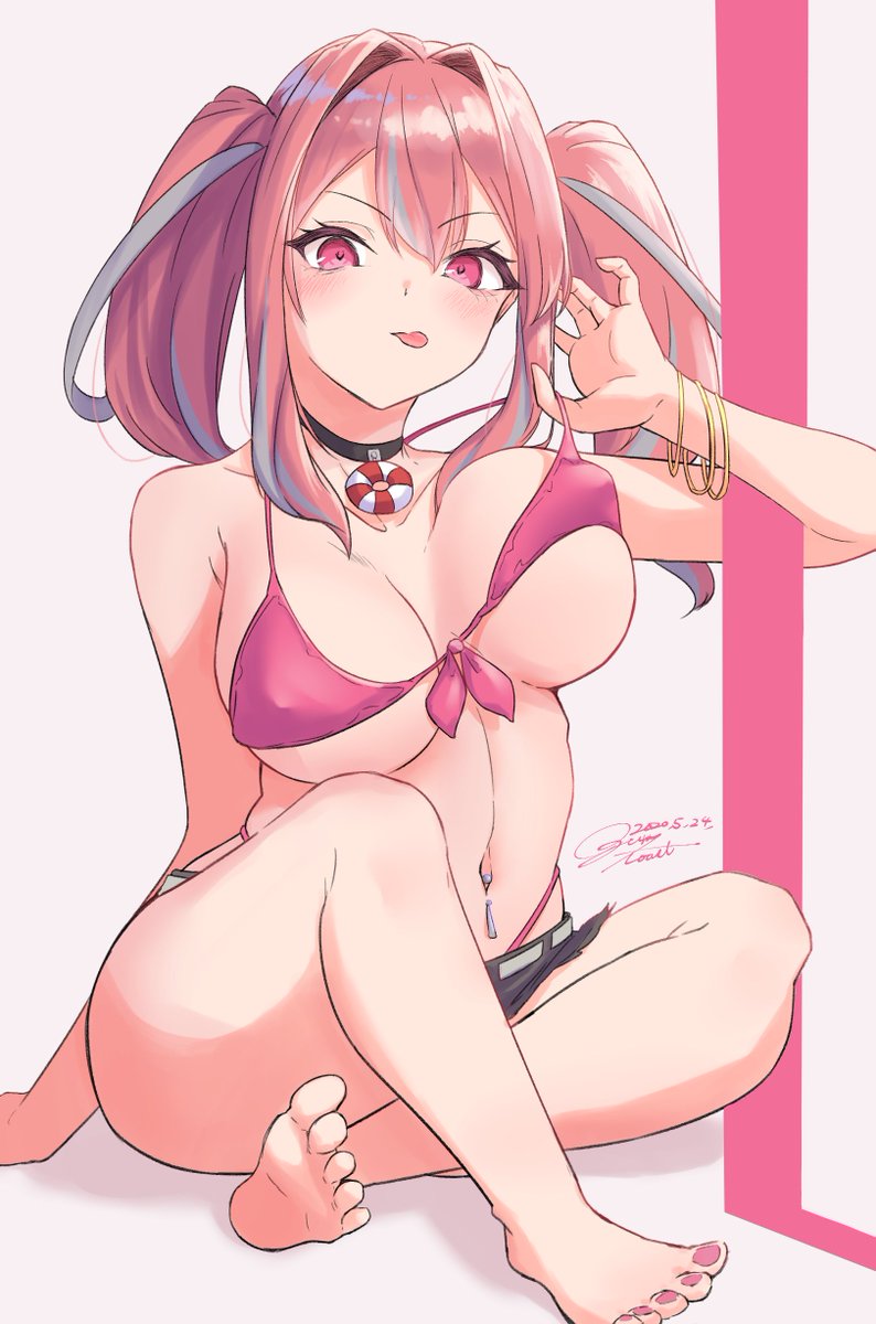 ブレマートン(アズールレーン) 「ぐいっとブレマートンちゃん
#アズールレーン 」|小倉🍞@お仕事募集中のイラスト