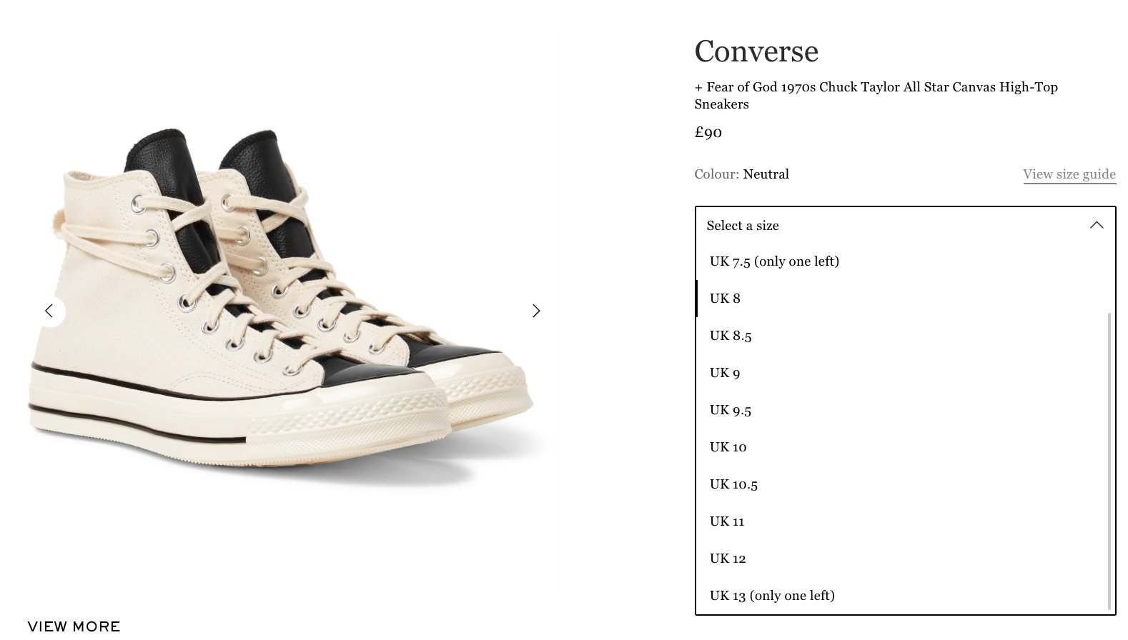 fear of god converse uk