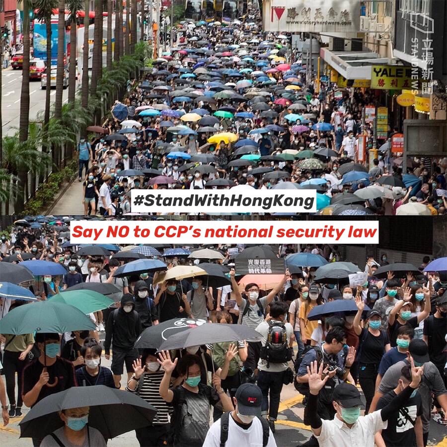 cmedic1012's tweet photo. @nytimesworld Dear world,
Thousands of people came out today to show our determination on the nonsense CCP law even facing the police brutality. Hkers will never surrender to CCP. Please help. https://t.co/DytENkBj4t