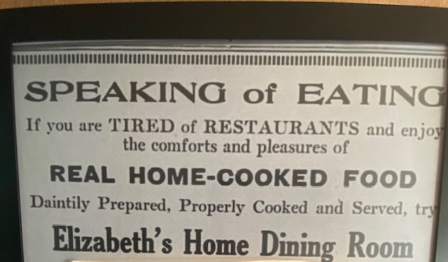 We knew a little about the house. Thanks  @CambridgeHist, the owners after the McCues served dinners here. This ad was in the Cambridge Sentinel in 1924. Before this pandemic, our (1/2 Lebanese) home had a similar policy, always people in and out. Always.  #daintilyprepared 6/