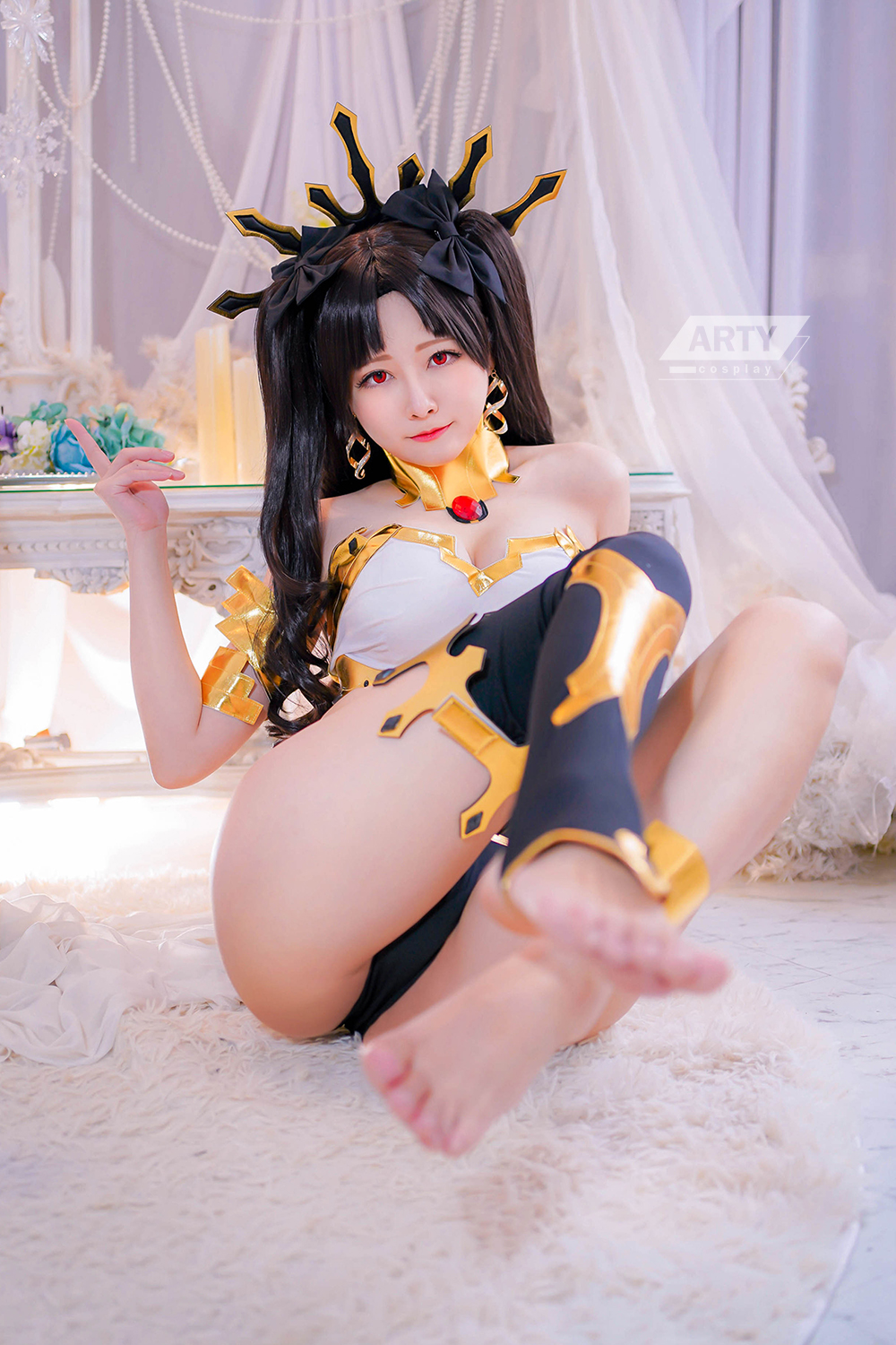 画像,Patreon Tier.3 rewards,I like shiny gold color✨✨亞緹好喜歡這種黑金配色，閃閃的很華麗呢(*ﾟ∀ﾟ*)▼Get t…