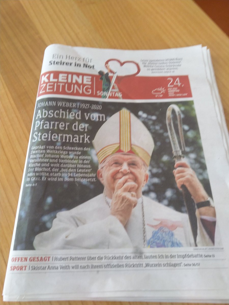 moritzwindegger's tweet photo. Selten sind die Tage, an denen #Wehmut und #Dankbarkeit so sehr zum Synonym werden. Die @kleinezeitung schafft das heute: Vorn Johann Weber, innen die großartige #AnnaVeith 🤩

Und ein treffender @klz_Schuen: "#Österreich verliert eine großartige Sportlerin. Der Mensch bleibt." https://t.co/jdBYtlLbDu