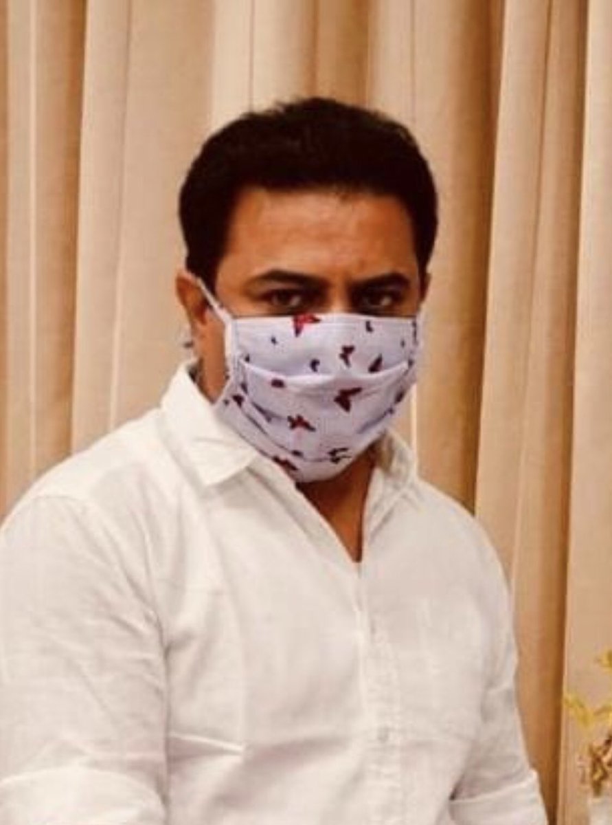 MadisonBenw5's tweet photo. Like #GandhiTopi, “designer masks” will become popular as “#KTRMask” as they are his signature: all are handloom masks with an intent to benefit weavers. They appear well and serve the purpose. @KTRTRS @KonathamDileep @arvindkumar_ias @jayesh_ranjan https://t.co/gxFseDaGEH