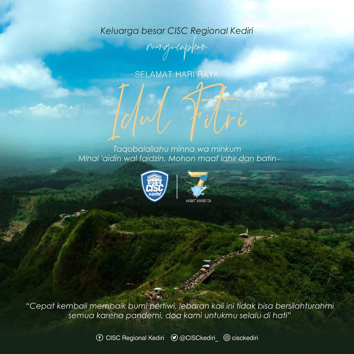 Segenap keluarga besar CISC Kediri mengucapkan Selamat Hari Raya Idul Fitri 1441 H. Minal Aidin Wal Faidzin, Mohon Maaf Lahir dan Batin 🙏🏼