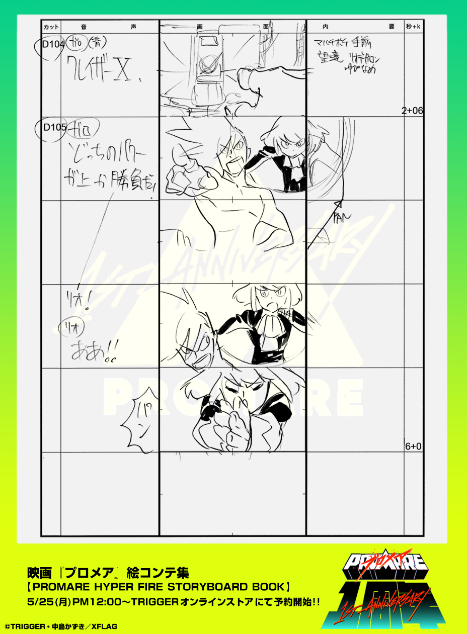 2022超人気 プロメア 公式絵コンテ アート/エンタメ - www.conewago.com