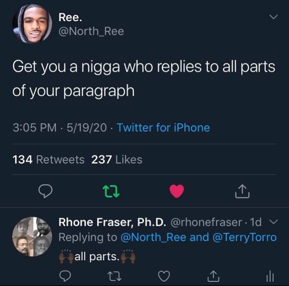 KingET92's tweet photo. Nigga get a girl that respond to all parts of a paragraph not just one word https://t.co/P4X6IWF1L5