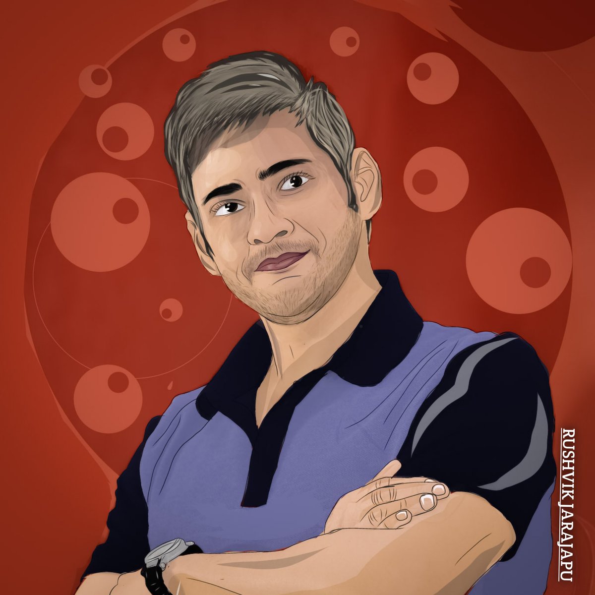 Tom_Bhayya_Here's tweet photo. Here is my portrait design of #SuperStar #MaheshBabu 

Hope u all like it 😊

#SSMB27 #DHFMS #SarileruNeekevvaru #StayHomeStaySafe https://t.co/nFJDYCjkwd