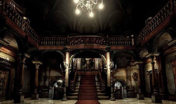 3: the mansion entrance hall, Resident Evil (remake)