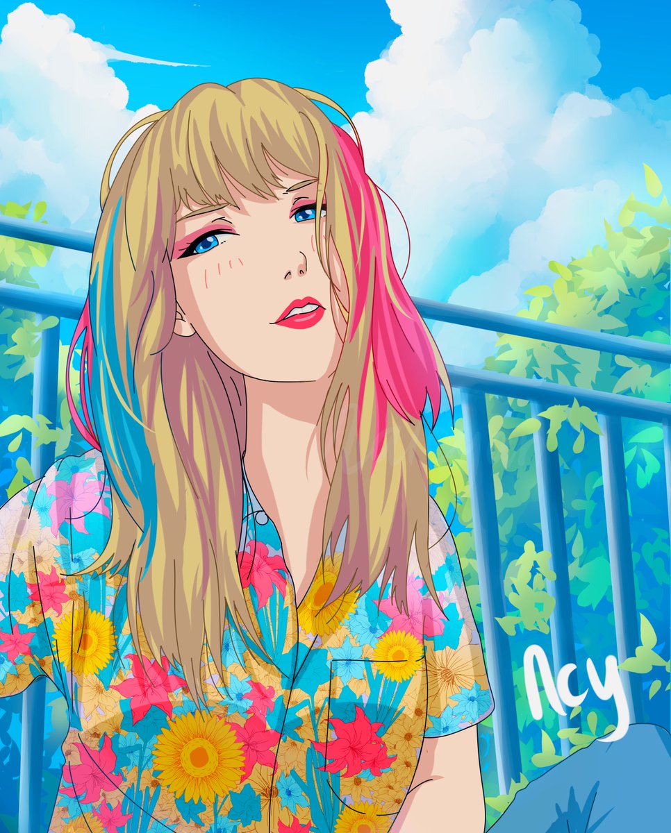 Taylor Swifts albums as anime through AI by folkhazed on Twitter  r TaylorSwift