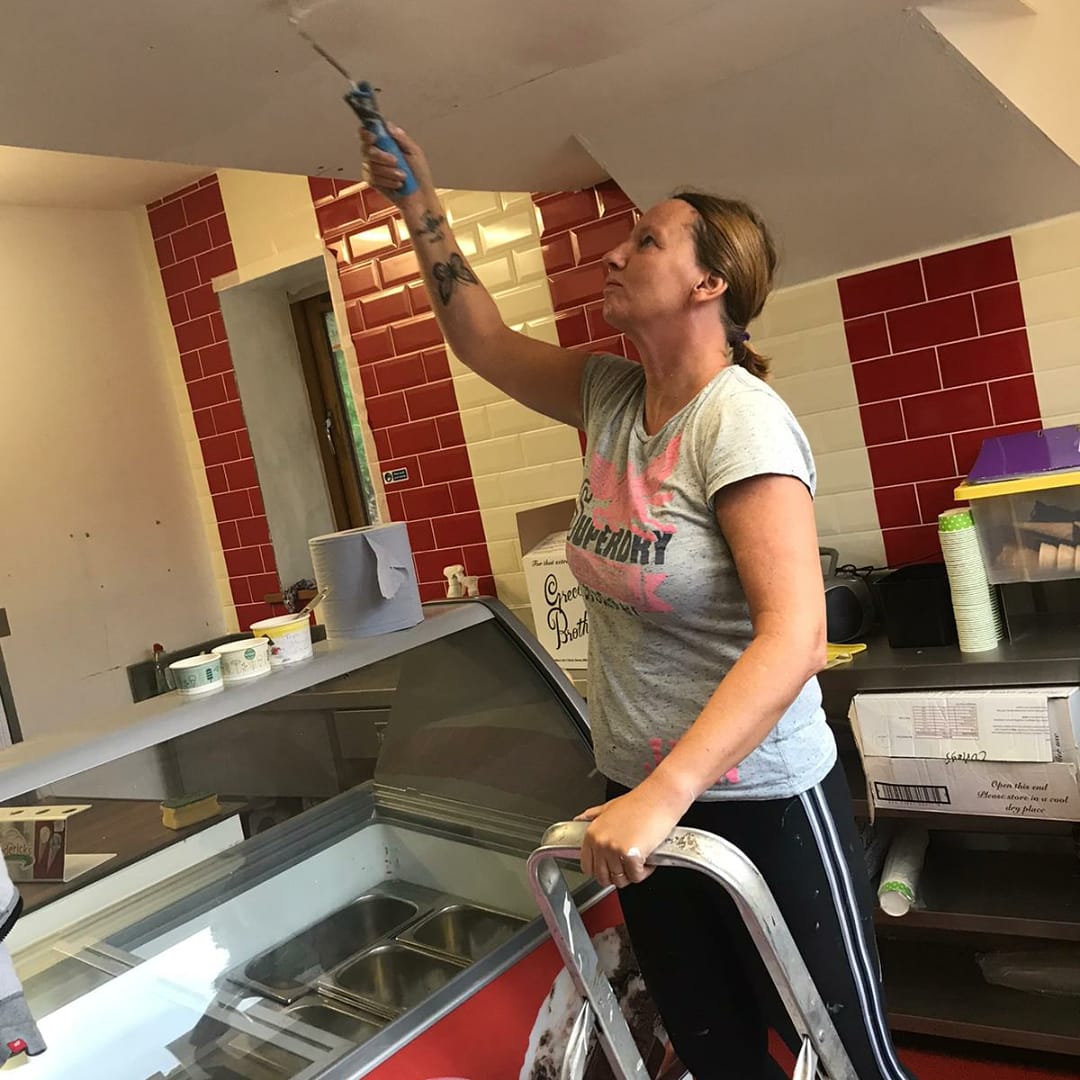 curleyshorwich's tweet photo. Hard at work🛠🔨

Just sprucing up our ice cream parlour, ready for re-opening this Friday🍦😋.

We will be selling hot and cold drinks, cakes and snacks.

Staff will be fully compliant with social distancing guidelines.

#icecream #curleys #fredricks https://t.co/a7A7ei4kH1