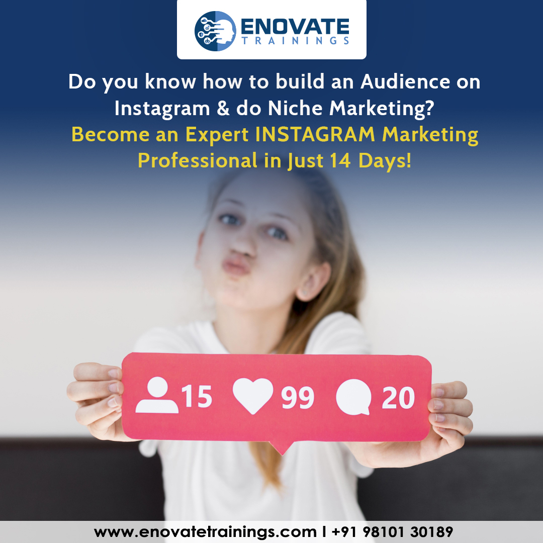 enovatetraining's tweet photo. Do you know how to build an Audience on Instagram &amp; do Niche Marketing?
Become an Expert INSTAGRAM Marketing Professional in Just 14 Days!

Get trained with @EnovateTraining online! 
https://t.co/Ot4jvwKcHK

#instagram #instagramcourse #instagrammarketingtips https://t.co/t8xgj5ZHxg