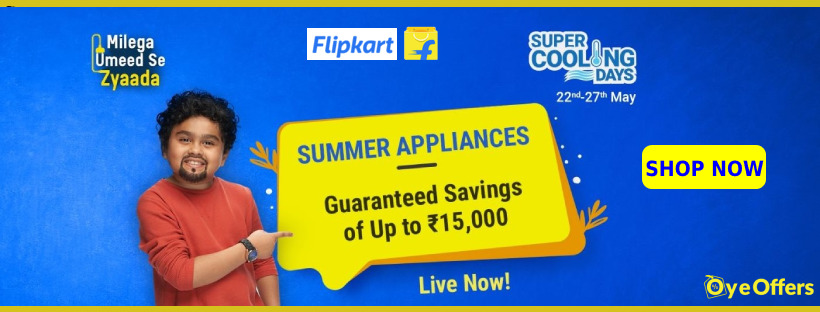 OyeOffers's tweet photo. #Flipkart Super Cooling Days Sale is live... Get up to 65% OFF on Cooling Appliances!

SHOP NOW: https://t.co/Wt2Q2tM9sB

#FlipkartSale #SuperCoolingDays #summertime #Appliances #AirConditioner https://t.co/xRiHM3SBwJ