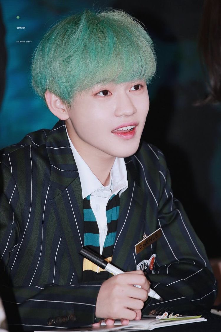 chenle with mint hair because i miss it- a thread