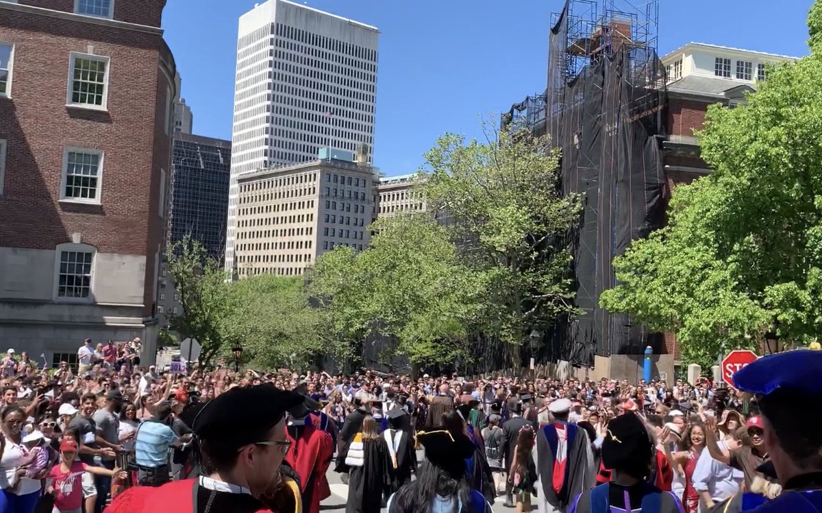 Finally, for a few glorious minutes, the professors walk through the crowd of cheering alums and students. It’s awesome.