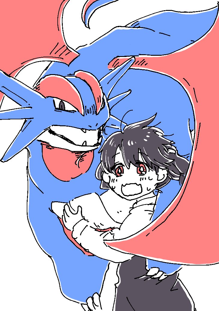 gray_paro's tweet photo. 小糸とボーマンダ　#シャニポケパロ https://t.co/7CKw0DySp0