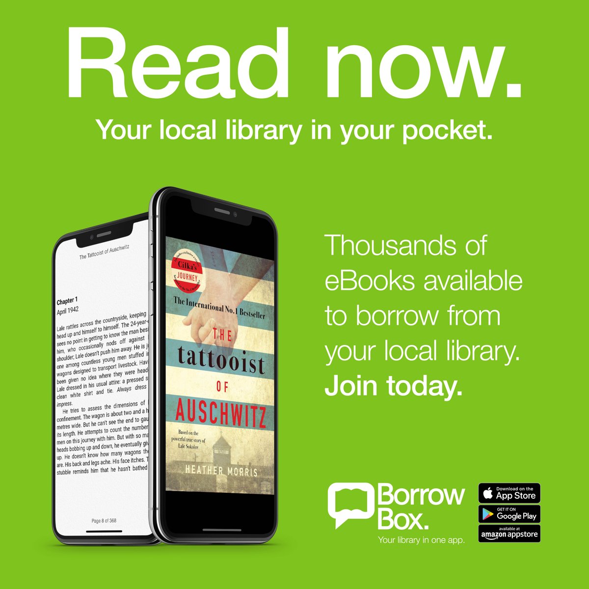 EDLC_Culture's tweet photo. Read at home with us! There's still time to read our next Online Reading Group book The Tattooist of Auschwitz. Borrow the eBook on BorrowBox: https://t.co/ETOLovybDY and join our lunch time book chat on Monday 1 June on our Facebook page π¬ #EDLCReads #LibrariesFromHome https://t.co/iL7wYKe4Qh