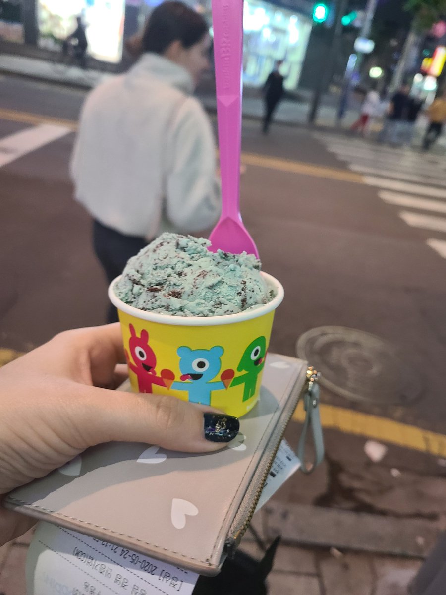And the best way to end the adventure is a scoop of Mint Chocolate from Baskin Robbins for Ravi (and for myself) lol
