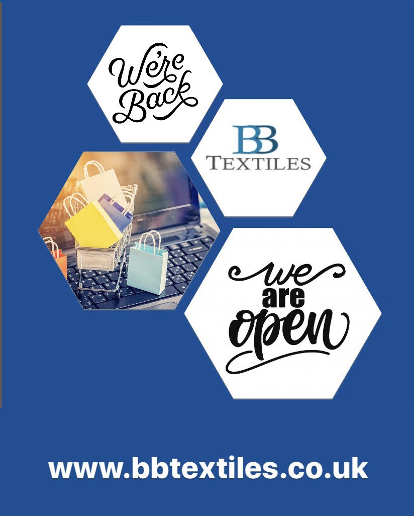 BBTextilesLtd's tweet photo. 🔹Our online store is now open! 
Please bear with us whilst we continue to restock and bring you the very best in Home Textiles.
👉🏼 https://t.co/XCRY9UdI3s 
🔹FREE Delivery on all orders within the UK 

It’s good to be back 😊 #bbtextilesltd #BackToBusiness https://t.co/mA2DzGfaxA