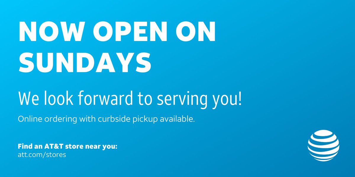 ATTLongBeachNY's tweet photo. Great news! Our AT&amp;T Store is now open on Sundays! Visit us at 100 West Park Avenue Monday - Saturday from 10-7 or on Sunday from 11-6. Give us a call at 516-208–8088 for any of your wireless or entertainment needs! #lbny #primecomms #attemployee #connectedtogether https://t.co/rq7MYVYSZi