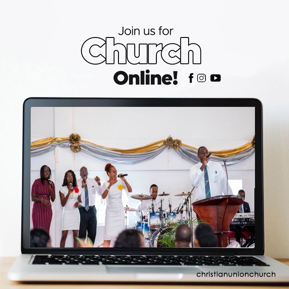 christianunionc's tweet photo. Join with us for Facebook LIVE  Church Online experience this Sunday with Pastor Clifton Joseph at 9AM (est)
 https://t.co/F8M17dYw47
#CUCOnline #ChristianUnionChurch https://t.co/WkDLXn8F4j