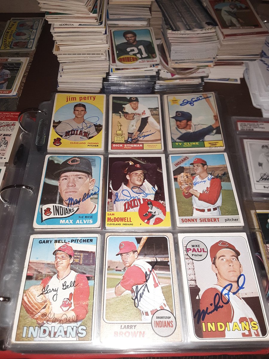 First 4 pages of my Indians autographs