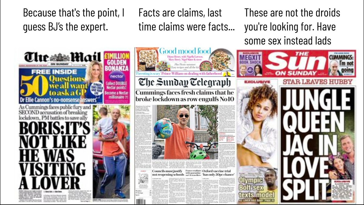 Sadly the Press didn't try hard enough. Last time 3 tabloids were full of TRUMPED up sordid detail - trysts, illicit sexLooking forward to a juicy Sunday morning, imagine my disappointment when the whole thing apparently doesn't count or is excused if it's a Tory elite doing it