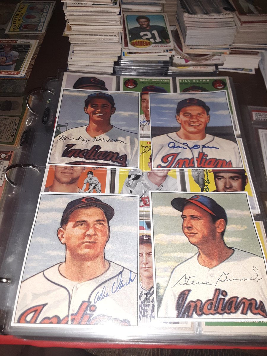 First 4 pages of my Indians autographs