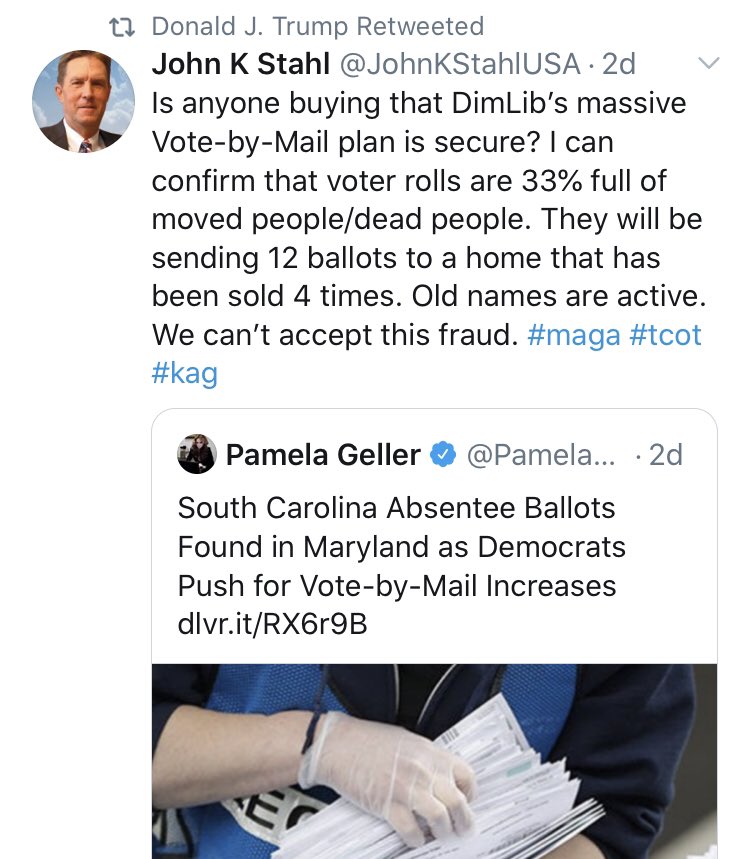 Here’s a baseless conspiracy theory about voting featuring Pamela Geller, a notorious Islamaphobe