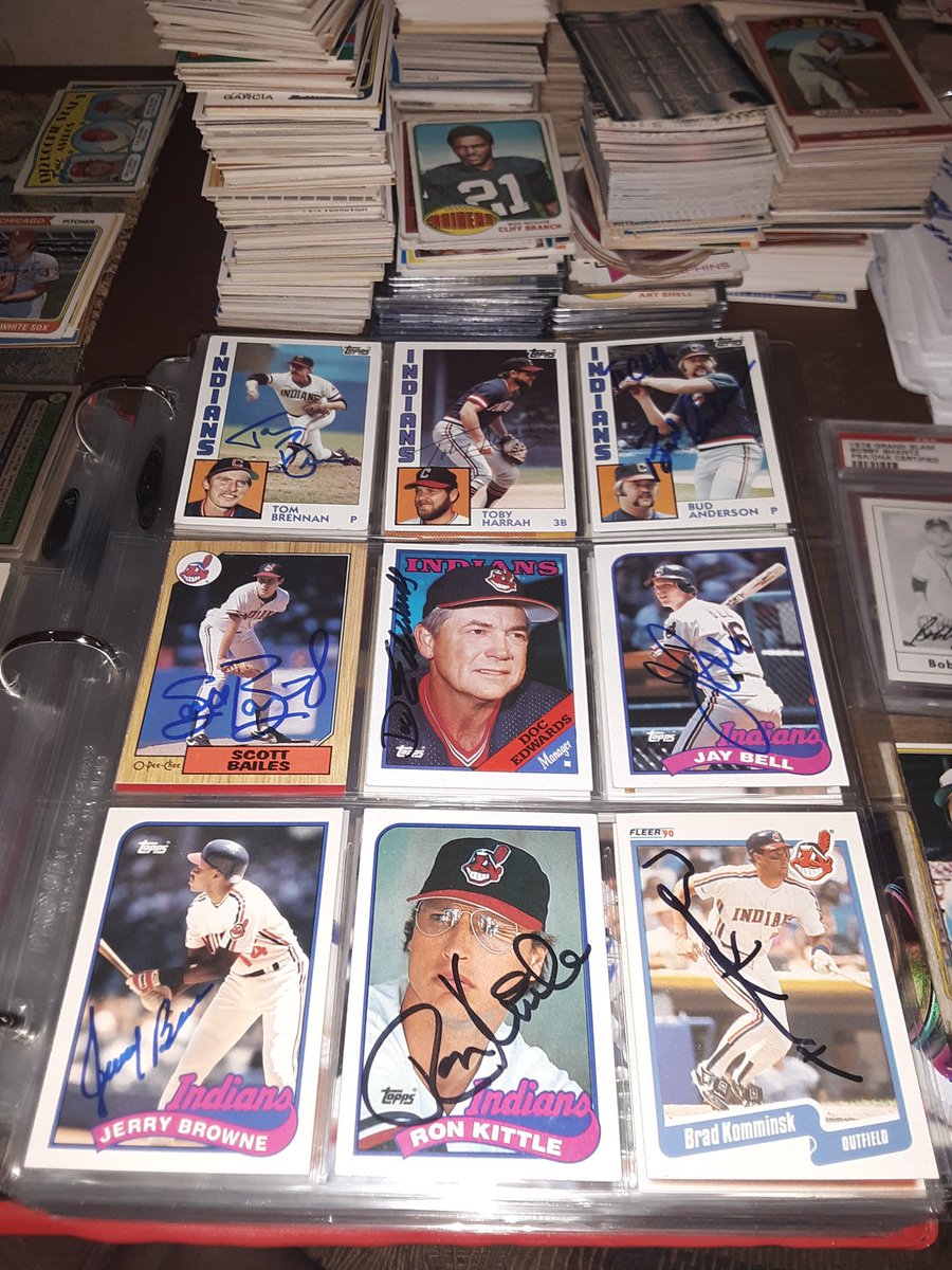 4 more pages of Indians autographs
