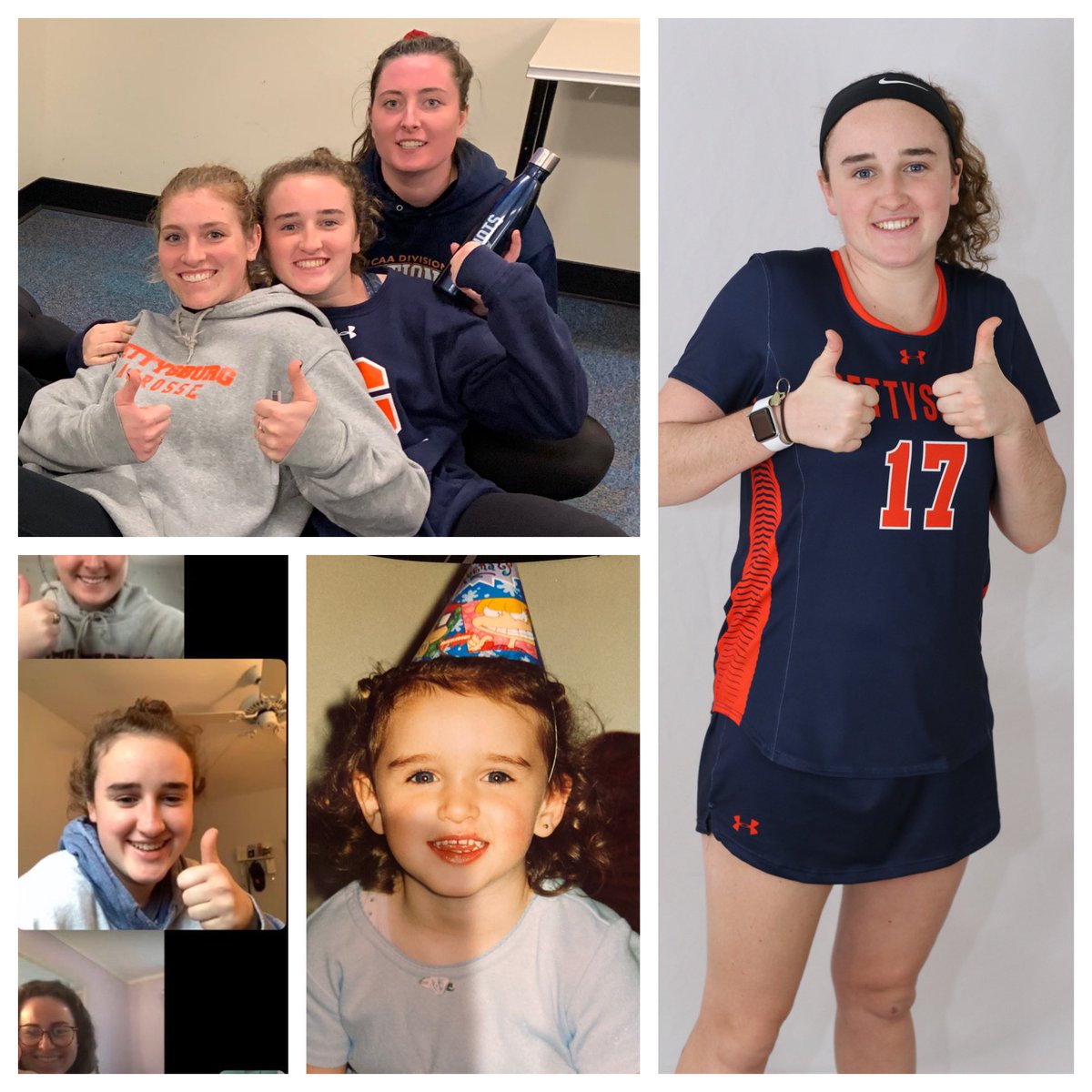 GburgWlax's tweet photo. Thumbs up for this gal as we celebrate her big day!!!! Happy Birthday Caroline “Gigs” Keenaghan!!! Make it a great day! #birthdaysinquarantine #itsmybirthday https://t.co/MsRWezItW5