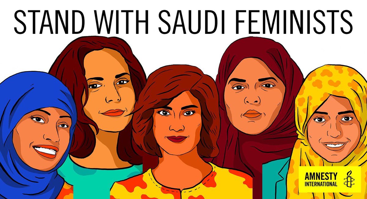  #SaudiArabia: In addition to  @LoujainHathloul  @samarbadawi15 & Nassima al-Sadah also Nouf Abdulaziz and Maya’a al-Zahrani was arrested two years ago. They are still in prison in terrible conditions and still on trial. On  #EidAlFitr   join me & urge  @KingSalman to  #FreeSaudiHeroes