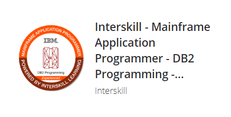 Interskill badge on DB2 Programming - Experienced