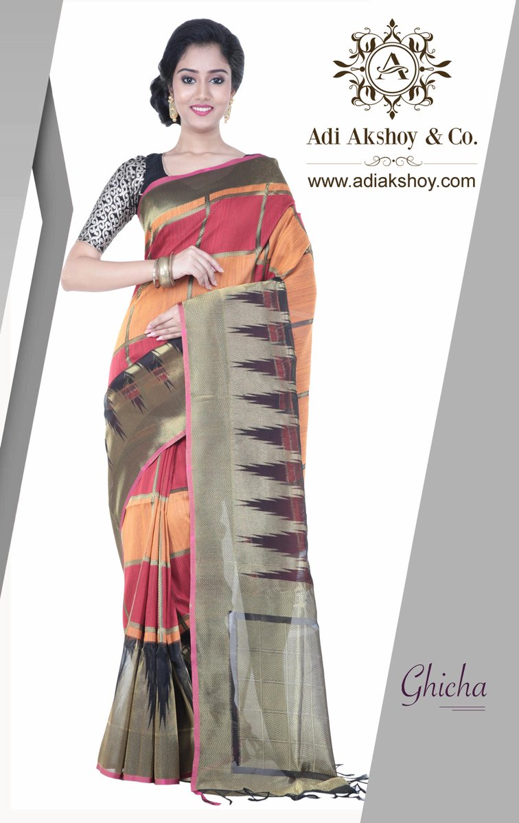 AdiAkshoy's tweet photo. #Ghicha #saree #indianbride #indiandesigner #nri #usa #uk #ethnicwear #indianwedding #indianmarriage #onlinesaree #onlineshopping https://t.co/WcxemeQl1B