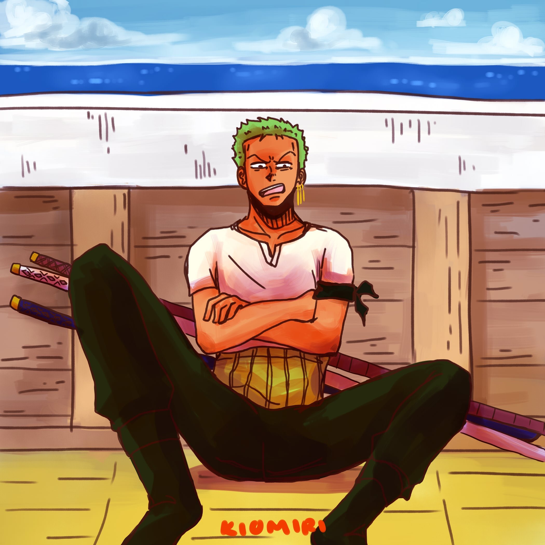 Roronoa Zoro Pre-timeskip by pixelrei on DeviantArt